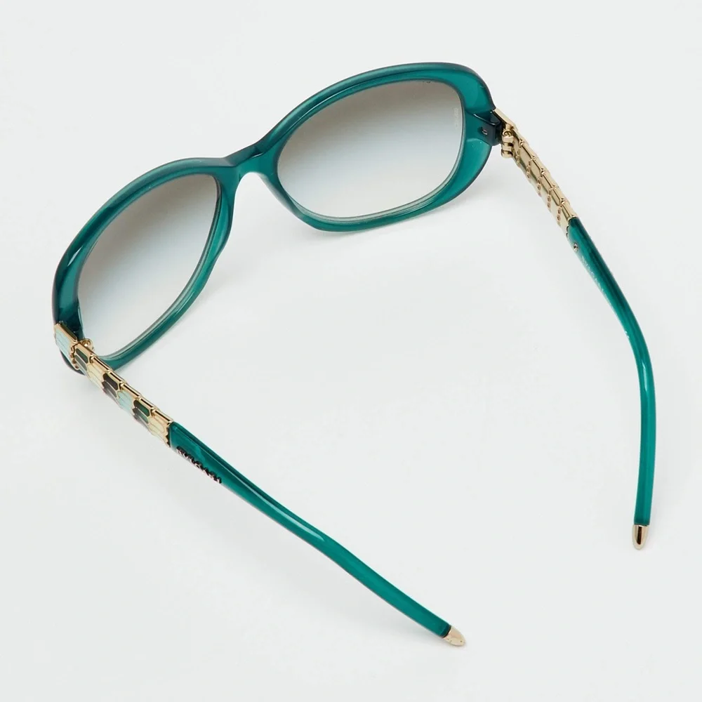 BVLGARI Ruffle Serpenti Women's Sunglasses - Emerald Green